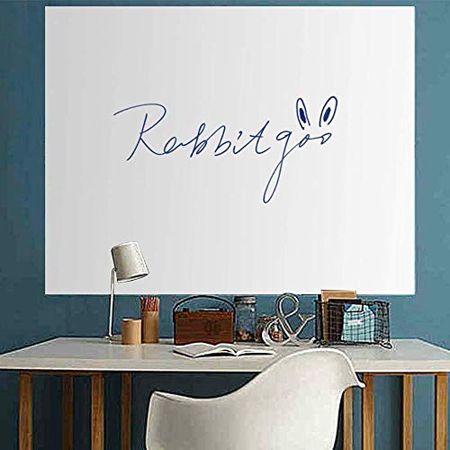 Image of Parssufy Whiteboard (60x200cm) Sticker Wall Decal,Self-Adhesive White Board Sticker Vinyl Peel and Stick Paper for School, Office, Home, Kids Drawing with 1 Marker (60 x 200 cm)