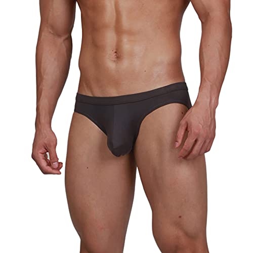 Men's Underwear Bikini Briefs Low Rise Sexy Fashion with Pouch Solid Color Comfortable2