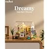 Rowood DIY Miniature House Kits for Adults,Cathy's Flower House Bundle Dreamy Garden House,Craft Kits for Adults, Home Decor Gifts for Teens
