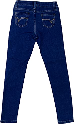 Image of ToBeInStyle Girl's Denim Easy Styling Classic Timeless Everyday Jeans Zip-Up Closure