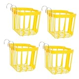 TOYANDONA 4stücke Wandhängende Pflanzkörbe Aus Kunststoff Für Garten Und Balkon Hängeblumentöpfe Als Wandblumentopf Und Geländerkorb Für Farnpflanzen Und Orchideenzubehör