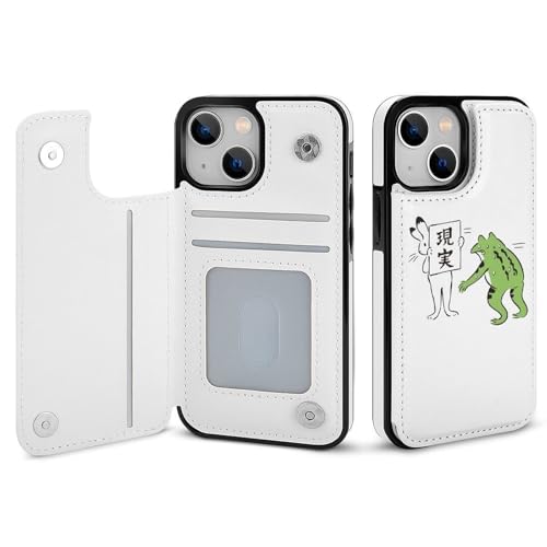 適用 iPhone15ProMax用ケース 手帳型 鳥獣人物戯画 カエル ウサギ スマホケース カード収納 スタンド機能 アイフォン15ProMaxケース 耐衝撃 PUレザー カバー 財布型 Case