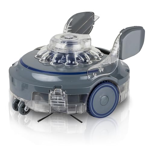 Gre RBR120 - Wet Runner Xpert Robot Wireless per Piscine fino a 60 m2 con Fondo Piatto. Pulitore Elettrico per Piscine con 120 Minuti di Autonomia