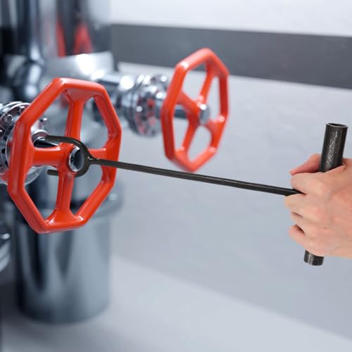 Llave para válvula de medidor de agua con mango en T de hierro Operitacx 4