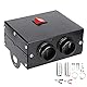 Heizung 12V 300W,12V Car Defroster 300W,Kfz Auto Heizluefter 12V 300W/600W Demister Zusatzheizung,Autoheizung Wärmer Defroster Tragbarer Demister Mute Fan Schnelle Heizung 600W12V (12V)