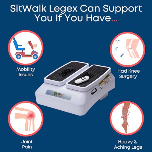 BioEnergiser Leg Exerciser Pro Appareil d'entraînement pour Les Jambes I Entraînement Passif pour Jeunes et Moins Jeunes – 3 Niveaux – avec télécommande I Mouvement Doux et Constant – Convient aux – Image 6
