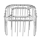 Heißluftfritteusen-Grill – 15,5 x 15,5 x 10 cm, antihaftbeschichtet, wiederverwendbar, gleichmäßiges Kochen | Barbecue Spießgrill aus Edelstahl | Bratwürste, Fleisch, Rindfleisch,