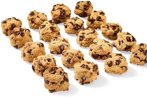 REAL Chocolate Chip Mini Cookie Poppers – Bite-sized Gluten Free Semi Soft Baked Cookies – Dairy Free, Vegan, Kosher, Paleo – Delicious Mini Chocolate Chip Cookies (4.5 oz, 6 Pack)
