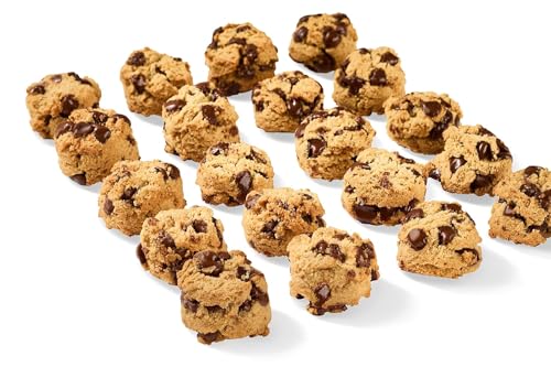 REAL Chocolate Chip Mini Cookie Poppers – Bite-sized Gluten Free Semi Soft Baked Cookies – Dairy Free, Vegan, Kosher, Paleo – Delicious Mini Chocolate Chip Cookies (4.5 oz, 6 Pack)