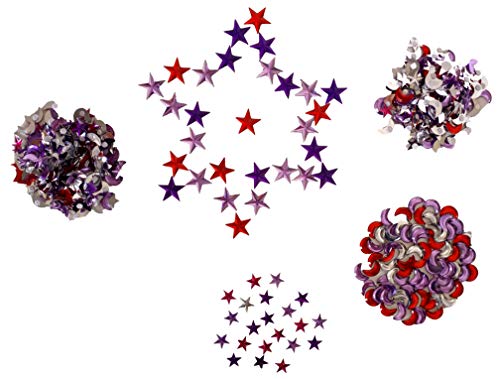 Assorted Self Adhesive Gem Stickers (Moon & Stars Theme, Multicolored - 100 Gram Pack!)