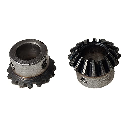 2Pcs Bevel Gear Tapered Bevel Pinion Gear Bevel Gears 1.5 Module For Hardware Mechanical Rotation (16T 12Mm Hole) #TOP6