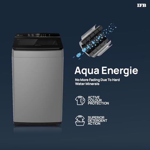 Image of IFB 8 Kg 5 Star with Deep Clean Technology, AI Powered, Fully Automatic Top Load Washing Machine (TL801MG1, ActivMix, Aqua Energie, Med Grey)