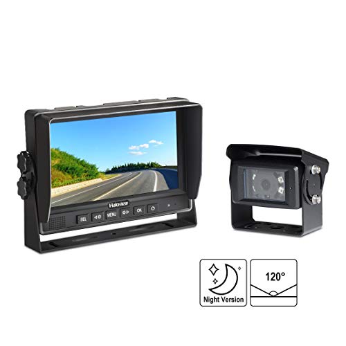 Haloview MC7601 Backup Camera System Kit 7'' LCD Reversing Monitor and IP69K Waterproof