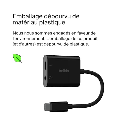Adaptateur RockStar USB-C 3,5 mm : résout la panne de batterie durant l'écoute - 6
