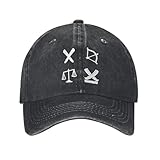 Verstellbare Baseballkappe, das Symbol des Jüngsten Gerichts, personalisierter Retro-Cowboy, Gewaschene Männer, Denim-Golf, Hip-Hop-Spitzen-Outdoor-Sporthut,