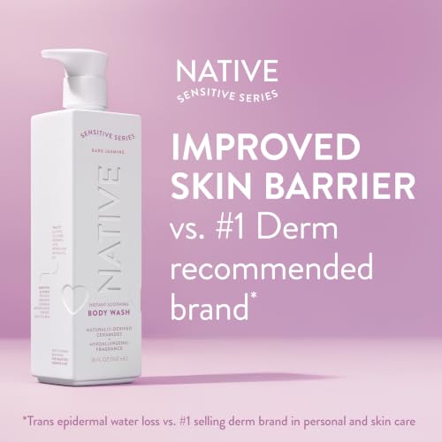 Native Sensitive Body Lotion, 48H Hydration for Soft Skin, Hypoallergenic Fragrance, Free from 81 Known Allergens, Naturally Derived Ceramides, Bare Jasmine Scent, 18 Fl Oz - image 3