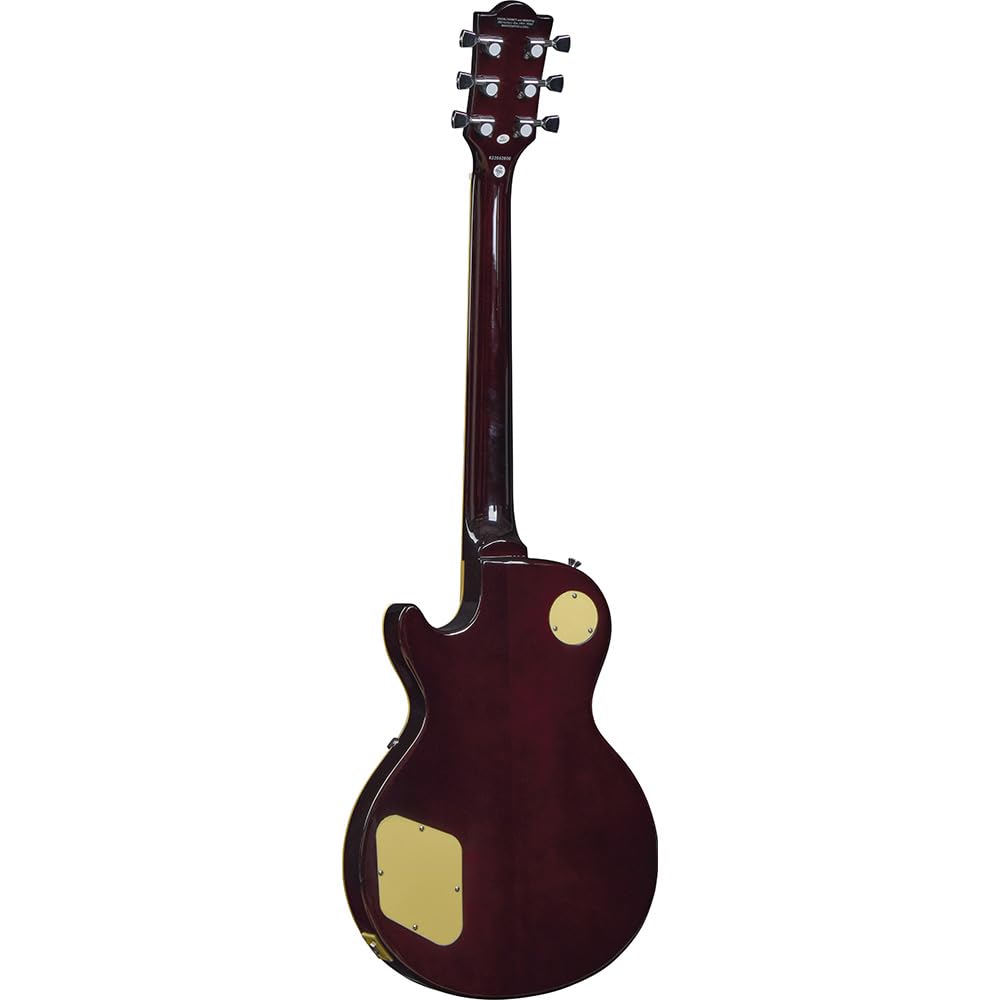 SPENCER BY EKO - LP10 HONEY BURST, Guitare Électrique, Corps en Peuplier, Manche en Érable, Touche en Résine, Micros H-H, Sélecteur Toggle 3 positions, Chevalet style Tune-O-Matic, Couleur Honey Burst