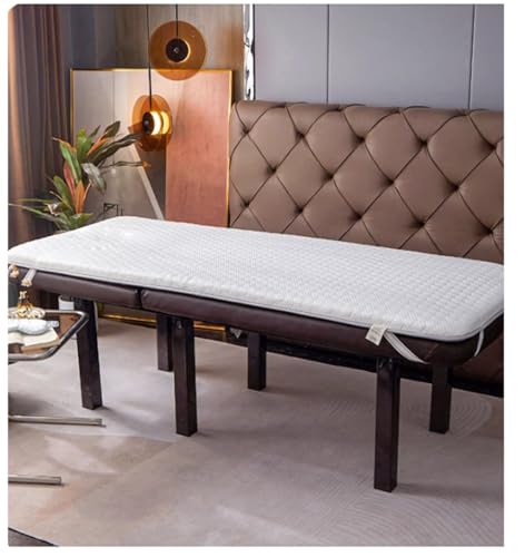 White s,60 * 180 * 3cm,Mesa De Masaje De 3 Cm De Espesor, Capa Superior del Colchón De Cama De Pestañas, Espuma De Memoria, Capa Superior del Colchón Cómodo
