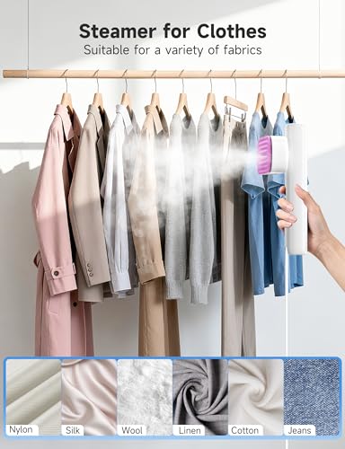 Image of Sundu 2 in 1 Handheld Garment Steamer and Iron for Clothes | 15s Fast Heat-Up 1200W Portable Handheld Steamer Iron 100ml Tank Ceramic Heat Panel Fabric Wrinkle Remover for Home