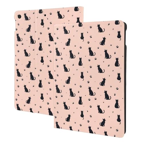 Housse iPad 10.2 motif pattes de chat – Idéal pour l'école et le bureau