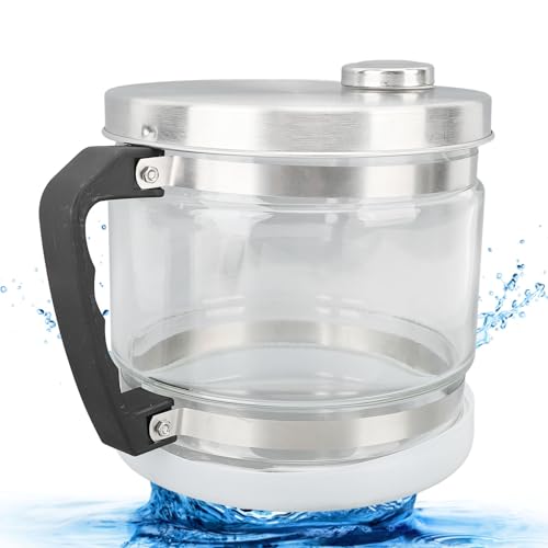 Aramox 4L Glass Distiller Collector, Water Maker for Countertop Distiller, Glass Container for Home Beauty Water Distillation