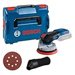 Bosch Professional 18V System Cordless Random Orbit Sander GEX 18V-125 (incl. Sanding disc (125 mm), 1x Sanding Paper, dust Bag, Without Battery/Charger, L-BOXX 136)