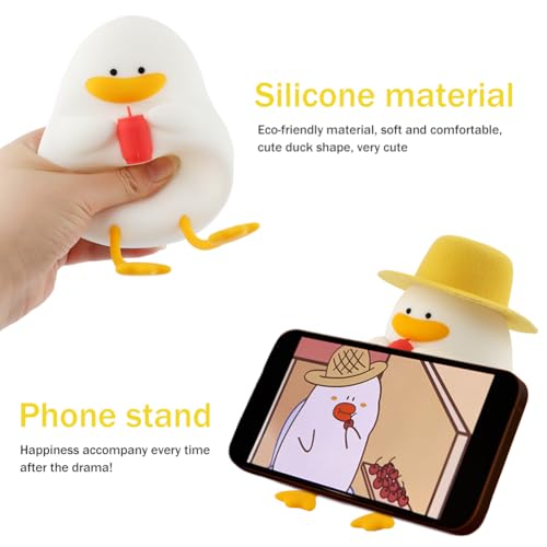 Lámpara de mesa de noche con forma de pato amarillo miniatura 5