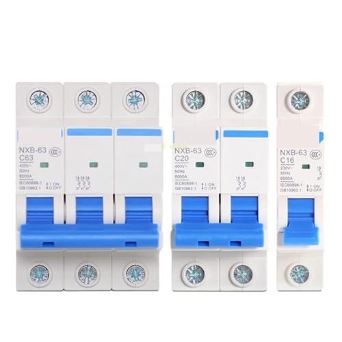 Disjoncteur miniature NXB-63 3P 80A pour éviter les coupures générales du réseau