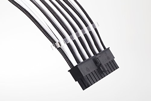 Phanteks 24 Pin/ 8Pin (4+4) M/B, 8Pin Pci-E Extension Cable Kit 500Mm Length, Black/White (Ph-Cb-Cmbo_Bw) #TOP1