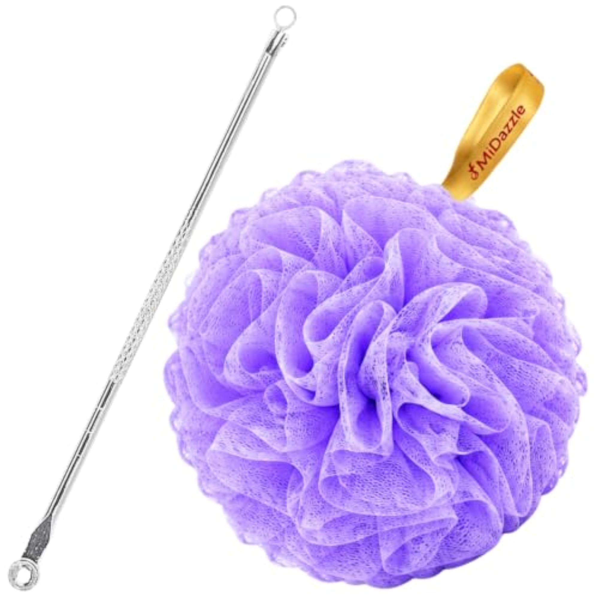 Midazzle Stainless Steel Blackhead Remover with Loofah Set