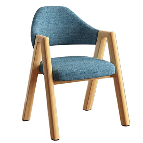 UYKUM Sillas de comedor de hierro con reposabrazos, respaldo de muebles, silla de comedor, silla de comedor, sillas acolchadas suaves