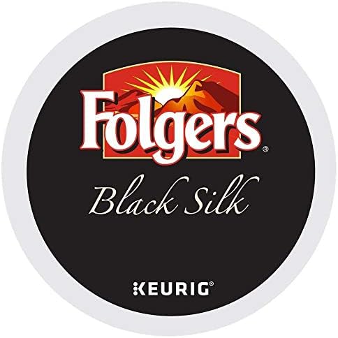 Folgers Black Silk Dark Roast Coffee – Keurig K-Cup Pods, 96 Count, Rich & Smooth