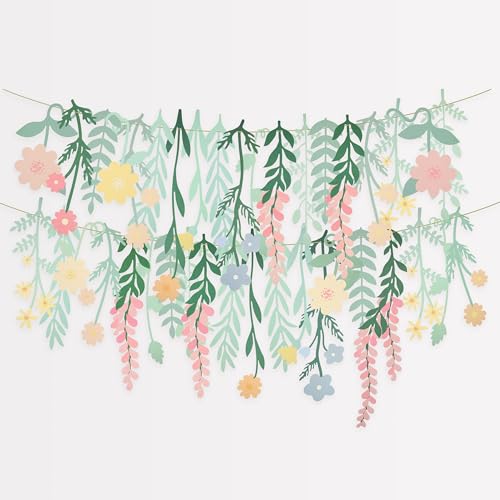 Meri Meri Floral Paper Backdrop (Pack of 1)