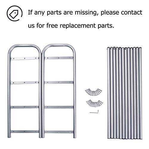 Gemitto Shoe Rack Organizer For Closet Entryway, 4 Tiers Adjustable Heavy Duty Metal Shoe Storage Shelf, Large Enough For 20+ Pairs Of Shoes (23.6"~41.7"X8.9"X24.2")(Silver) #TOP2