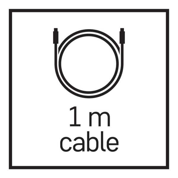 EMOS SM7021BL - Cavo USB C 3.1 Quick Charge 1 m, spina 3A A, cavo di ricarica rapida da 1 metro, adatto per trasferimento dati e ricarica