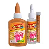  Kit de Slime, 3 piezas: bote de pegamento Glue Gel (60 ml), frasco de purpurina (4 gr), botella de activador (20 ml). Material escolar.