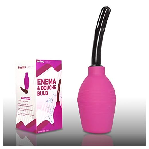 Enema Bulb for Men or Women - Douche Cleaner - 310 ml Capacity (Purple Color)