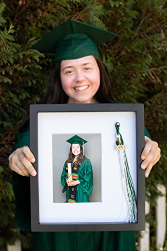 Pearhead Tassel And Picture Graduation Frame, Proudly Display A Photo In Graduation Cap And Gown In Frame With Tassel Holder, Great Centerpiece For Graduation Party, 5X7 Photo Insert #TOP5