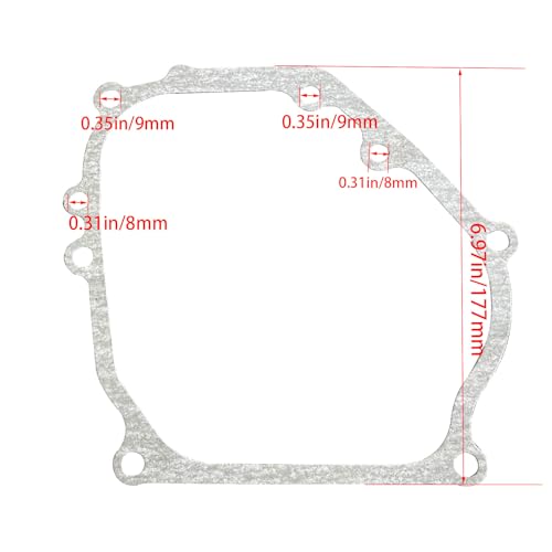 Image of Gasket Kit Compatible with Predator 212cc GX160 GX200 168F and Clone Engines & Generators Cylinder Head Valve Cover Carburetor Muffler Crankcase Gasket with Oil Seals generators Gasket Kit