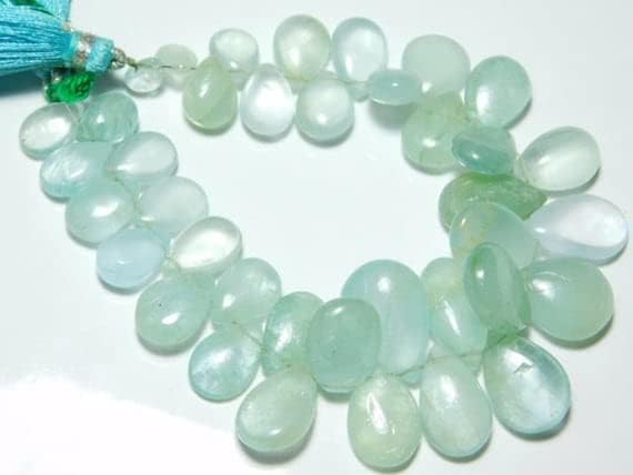 Aigue-marine en perles gouttes AAA pour la création de bijoux de luxe uniques - 5