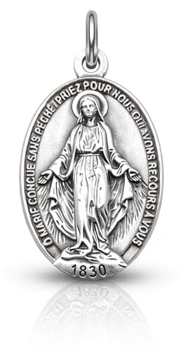 I G J LA MÉDAILLE MIRACULEUSE - L'ORIGINALE - 100% MADE IN ITALY - LES MÉDAILLES DES SAINTS PATRONS