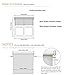 SCHRLING No Drill Daylight Roller Shade Tension Inside Mount Expansion Window Blind,Custom Size:20”-90”W,20”-98”L