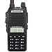 BaoFeng Radio UV-82+ 8W Handheld Dual Band VHF/UHF Two Way Ham Radio Rechargeable Long Range Walkie Talkies for Adults with Gamtaai NA-771 Telescopic Antenna &Acoustic Tube Earpiece (Black)