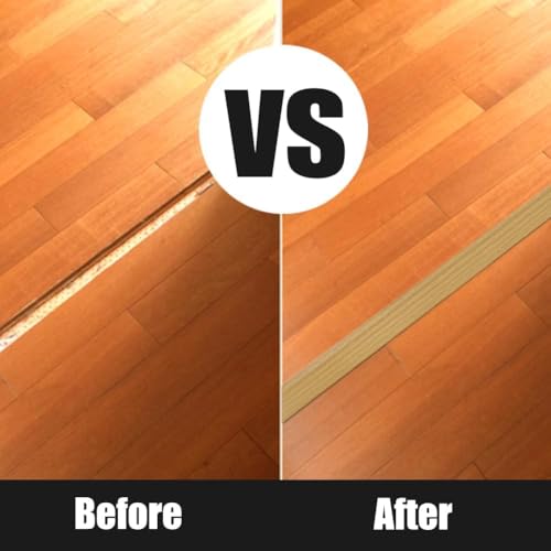 Floor Transition Strip - Self Adhesive, PVC Carpet to Tile, Vinyl Flexible Flooring Threshold (Yellow Wood Grain, 5mm/10FT)