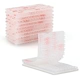 3M Dual Lock SJ3560 1"x 2" 10PCS Clear Reclosable Fastener Heavy Duty Interlocking Tape Mushroom Shaped Sticky Hook Lock Mounting Tape for EZ Pass Holder Indoor Outdoor Use