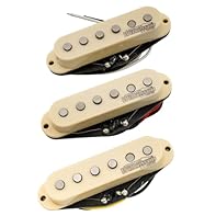 Fits for Strat style electric guitar, neck/middle/ bridge position Pole spacing: Neck, middle and bridge 52mm,These 60’s replica pickups offer amazing vintage warmth and tone Magnet: Alnico V; Resistance: 6K(Neck, Middle)/ 6.4K(Bridge) The middle pic...