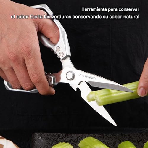 Tijeras de aves de cocina multifuncionales indispensables para trocear carne y mariscos 8