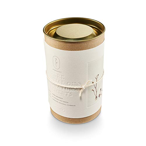 Illume Elemental Collection, Natural Tin Soy Candle, Glass, Amber Bergamot, Natural Glass #TOP1