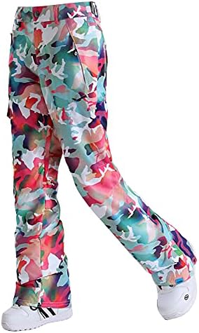Women's Snow Pants Waterproof Windproof Insulated Ski Pants Winter Warm  Hiking Pants with Zip Pockets Camouflage : Amazon.sg: Fashion