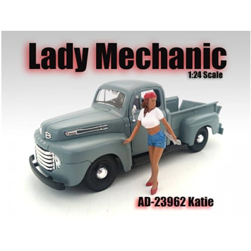 American Diorama Lady Mechanic Katie Figurine for 1/24 Scale Models American Diorama Lady Mechanic Katie Figurine for 1/24 Scale Models